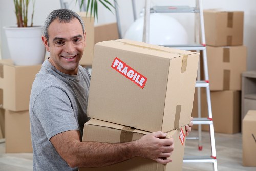 Removal van ready for a local move in Bermondsey