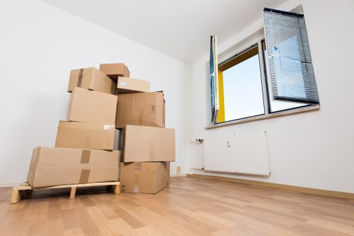 Commercial furniture and equipment being moved in Bermondsey