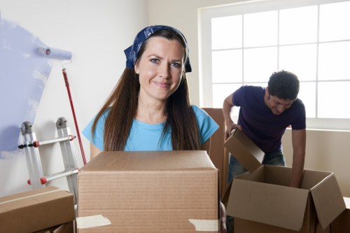 Local Bermondsey moving team handling items with care